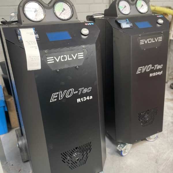 car air-conditioning servicing machines at CVS
